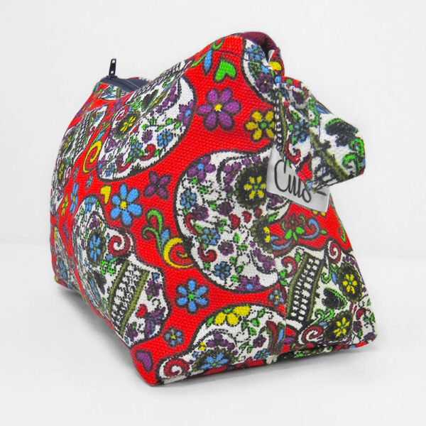 Estuche Prisma Calavera Rojo