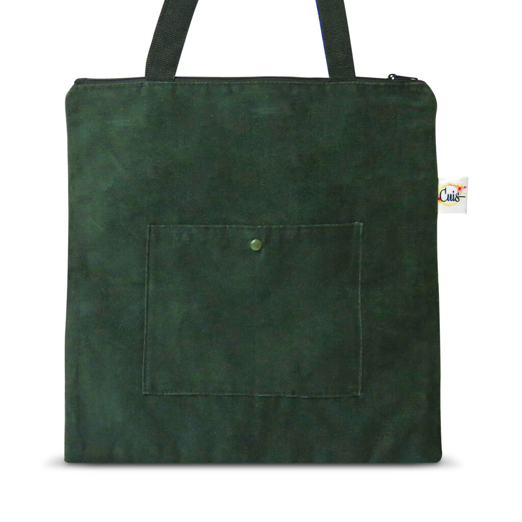 Totebag Iris verde