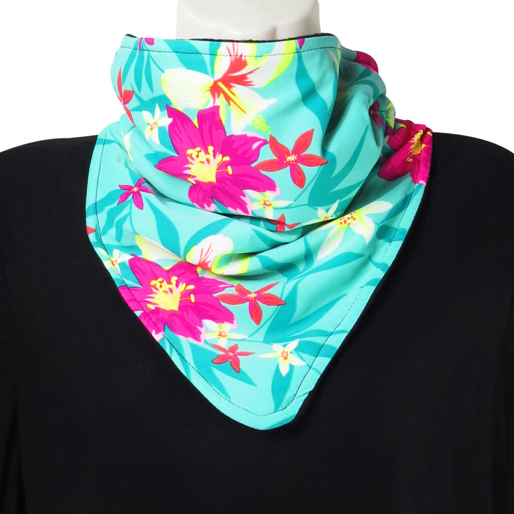 Bandana Floreada Cian