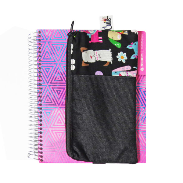 Estuche para agenda Modelo Perritos