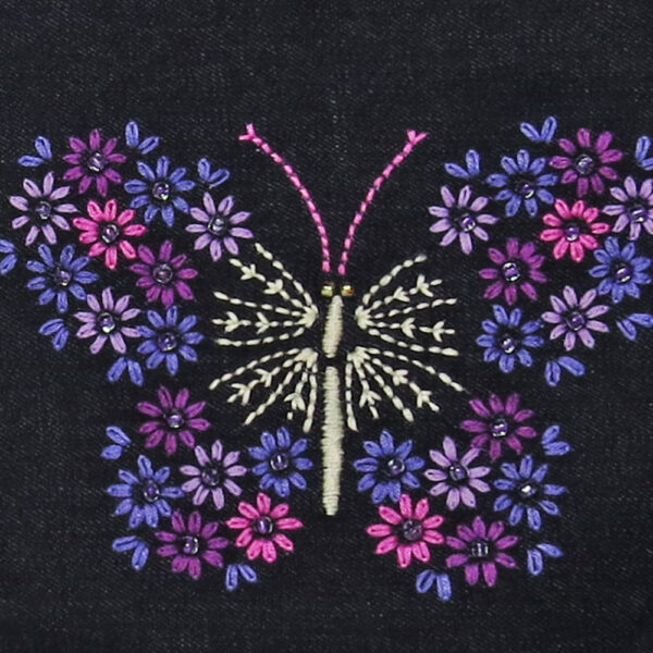 Estuche Cosmetiquero Mariposa color morado