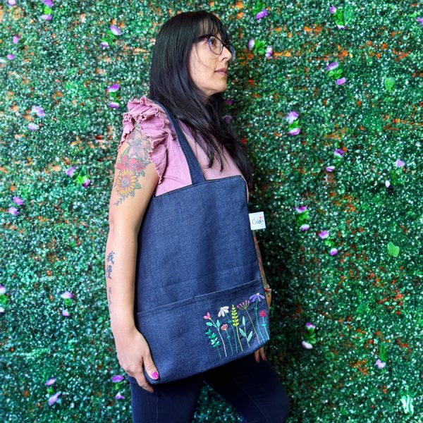 Totebag Bordada a mano Rose