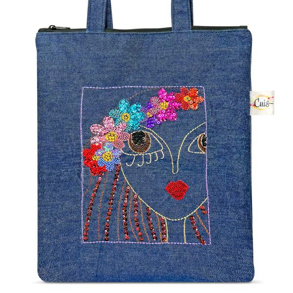 Totebag Bordada a mano Bohemia Chic