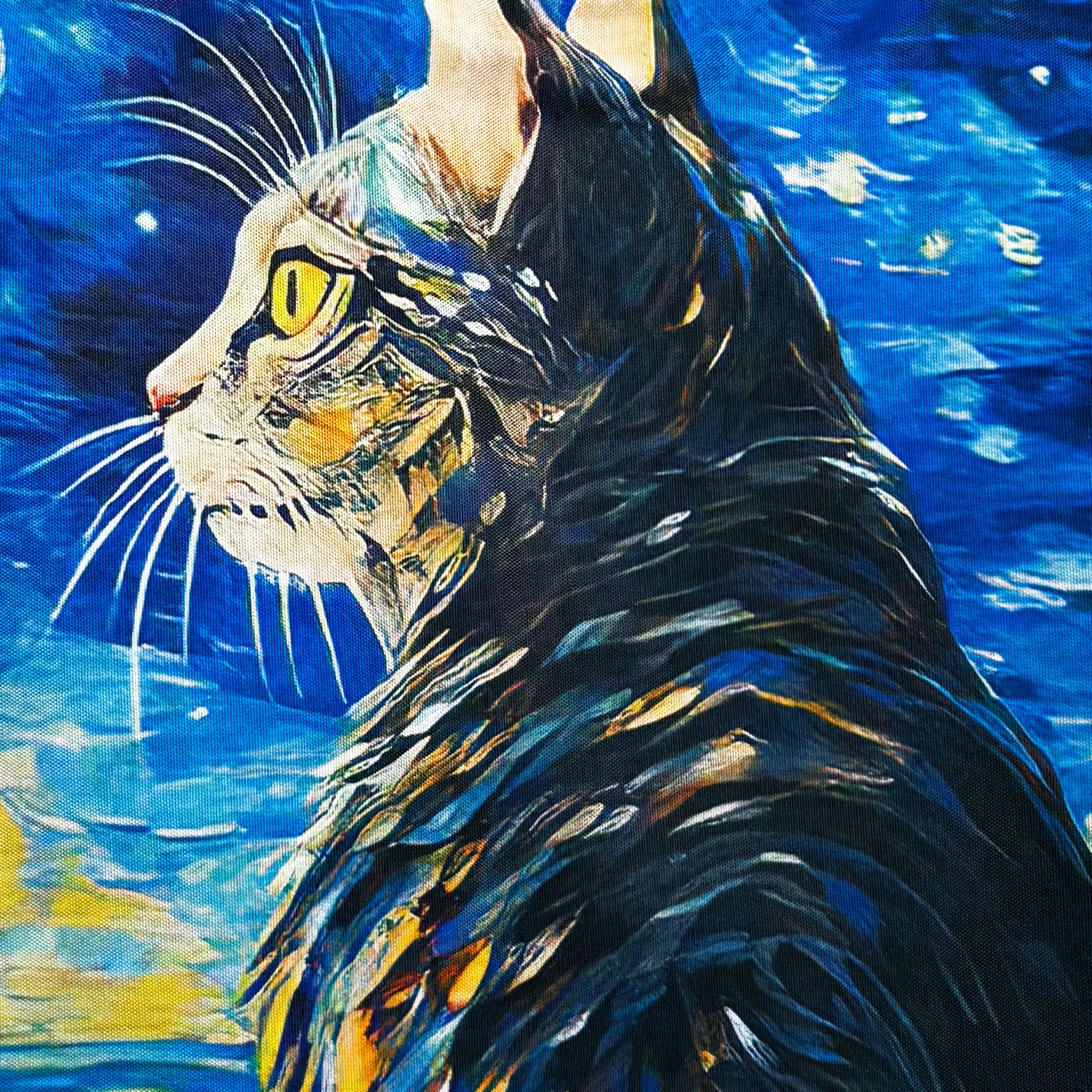 Totebag Gato Van Gogh Impermeable - Imagen 3