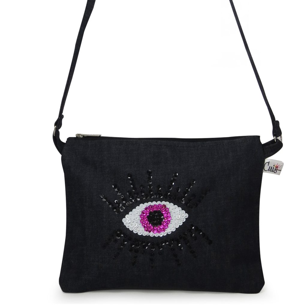 Cartera bordada Ojo de Horus