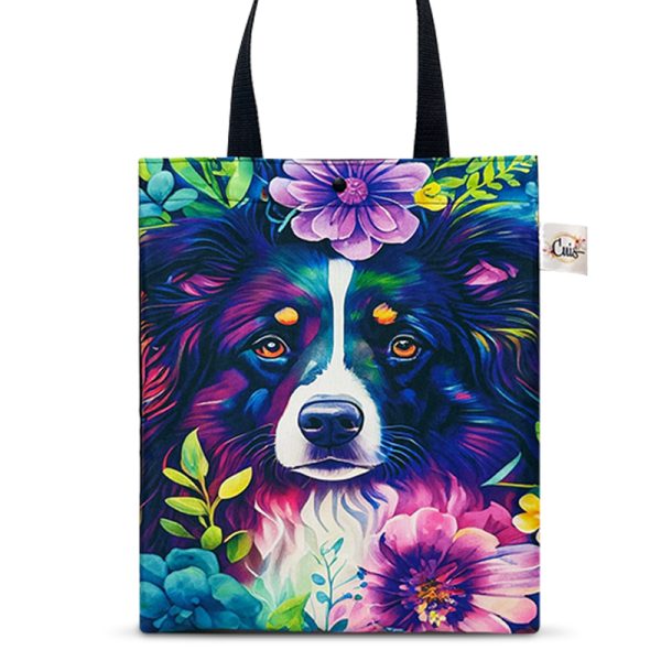 Totebag Border Collie impermeable
