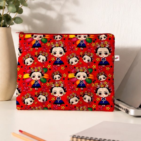Funda notebook Frida – Color Rojo