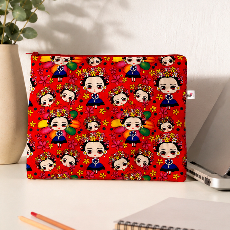 Funda notebook Frida – Color Rojo - Imagen 2