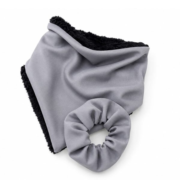 Bandana + Scrunchie Gris