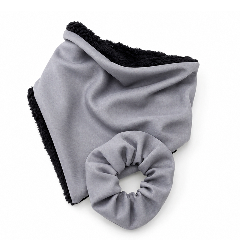 Bandana + Scrunchie Gris