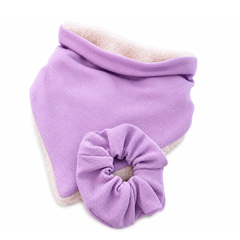 Bandana + Scrunchie Morado