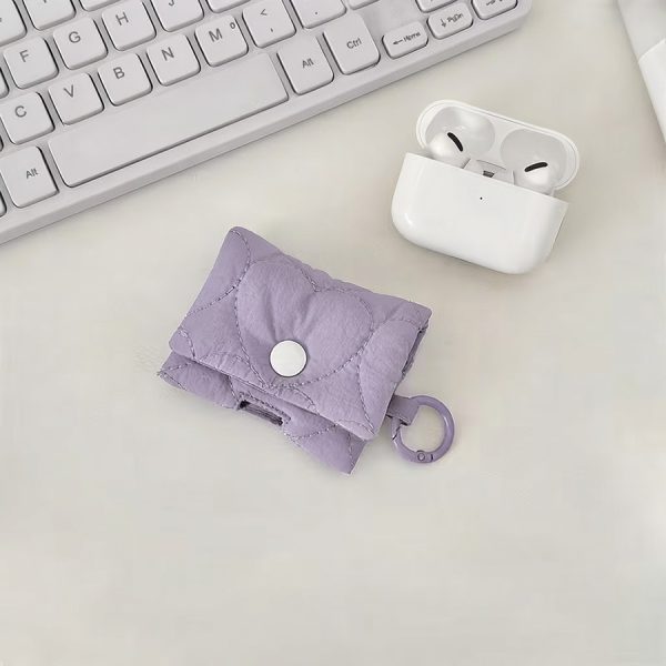 Funda Mini Acolchada para Auriculares Morado