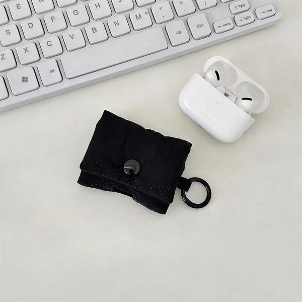 Funda Mini Acolchada para Auriculares Negro