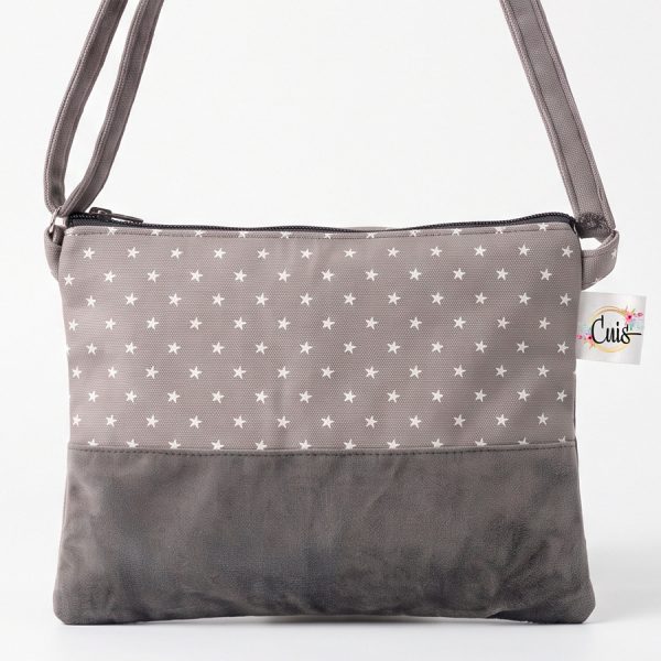 Cartera Bandolera Bi-Color Estrellas