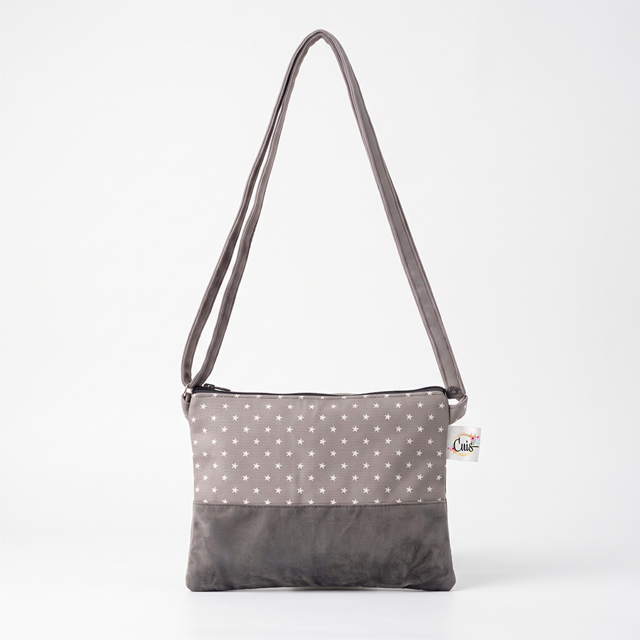 Cartera Bandolera Bi-Color Estrellas