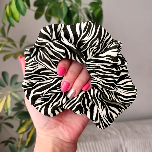 Maxi Scrunchie Animal Print Cebra