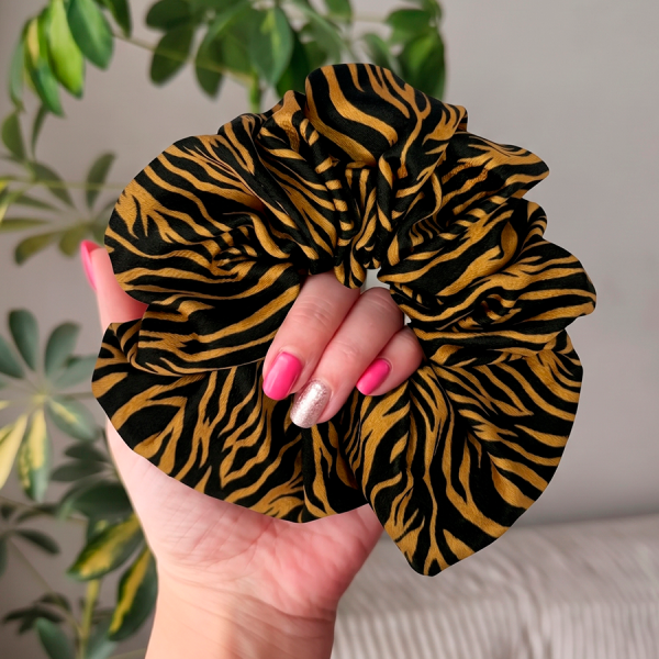 Maxi Scrunchie Patron Animal Print Cebra
