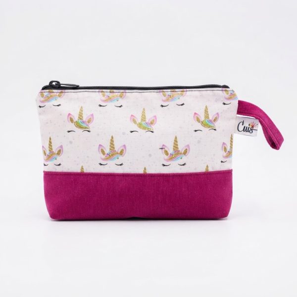 Cosmetiquero Unicornio fucsia