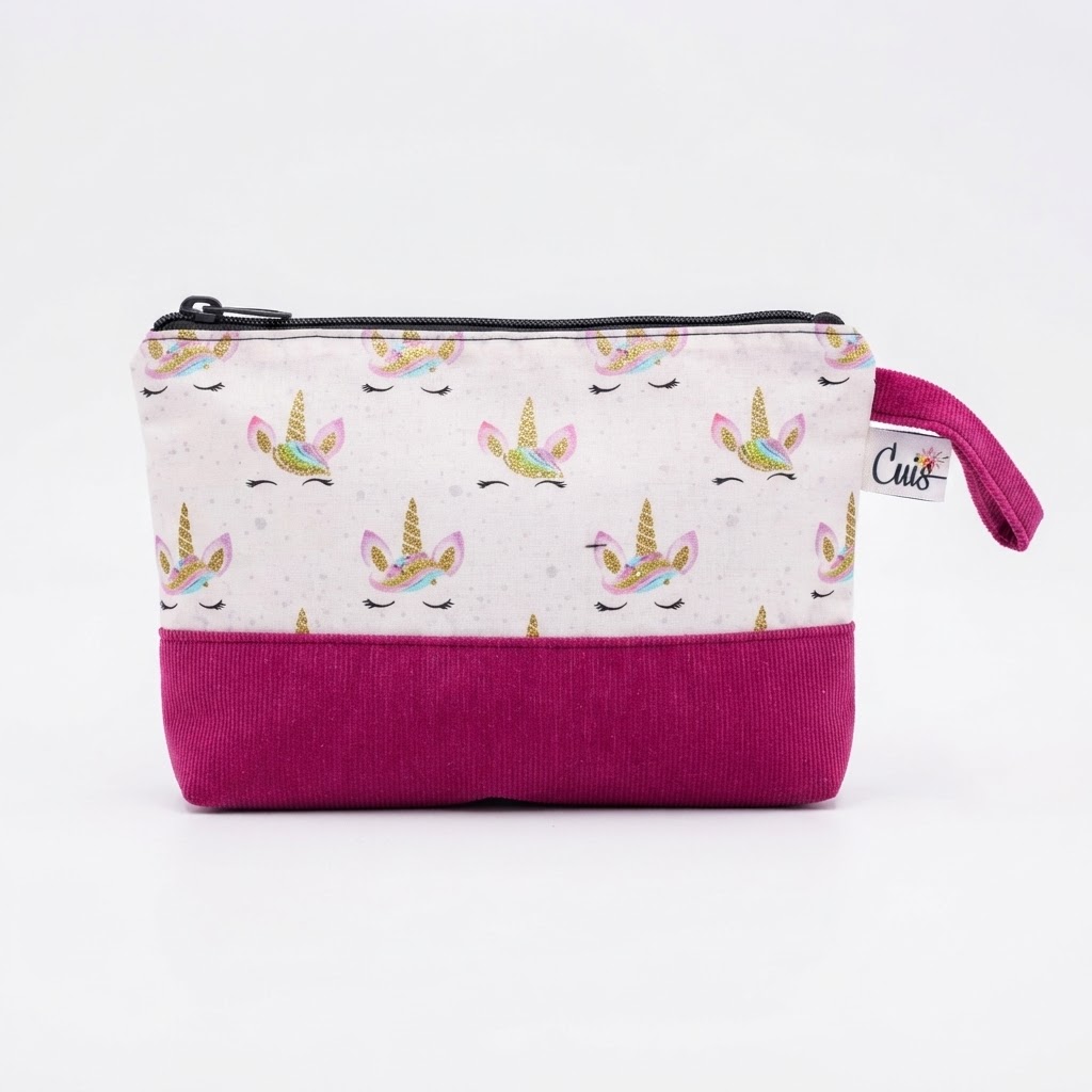 Cosmetiquero Unicornio fucsia